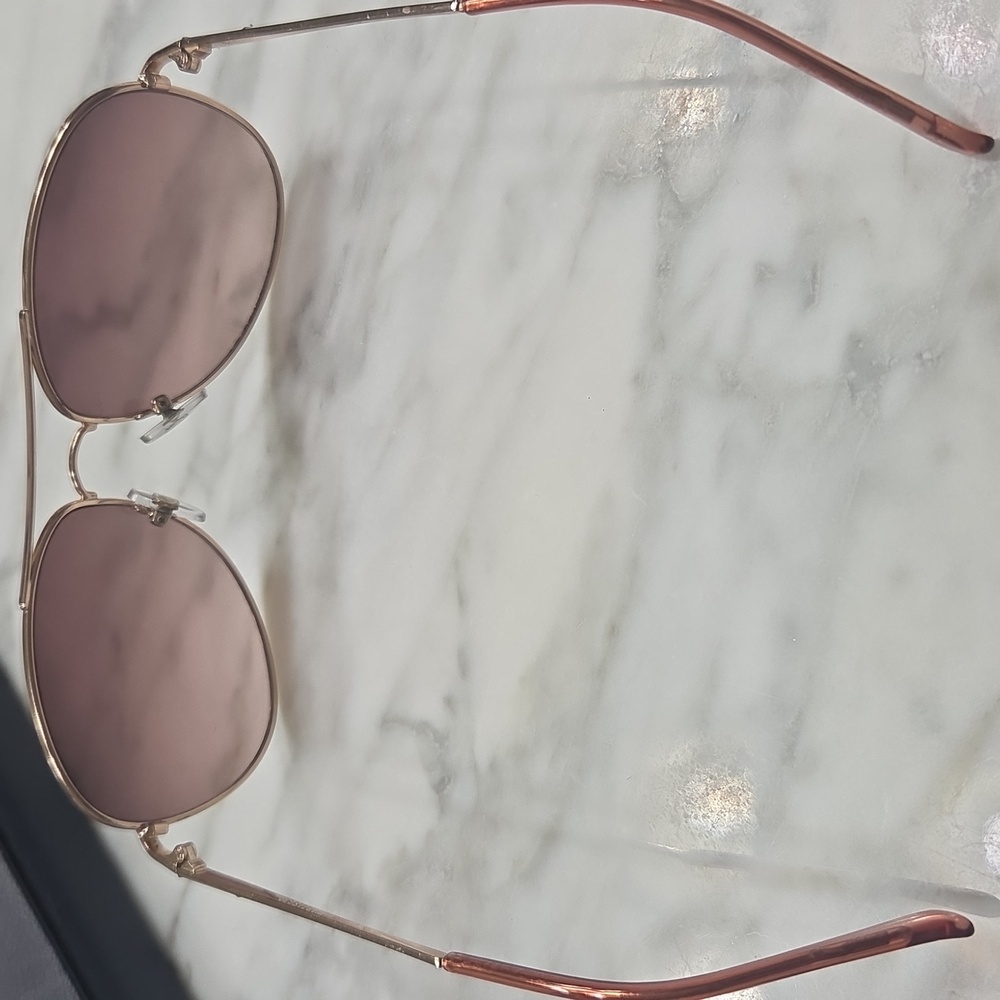 Warby Parker Brown And Gold Rim Sunglasses With Case In Good Condition! - Picture 3 of 9